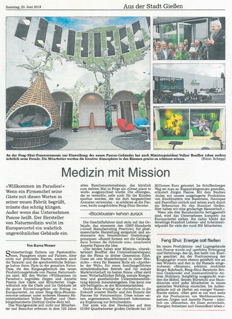 Neubau Zeitungsausschnitt Gießener Allgemeine