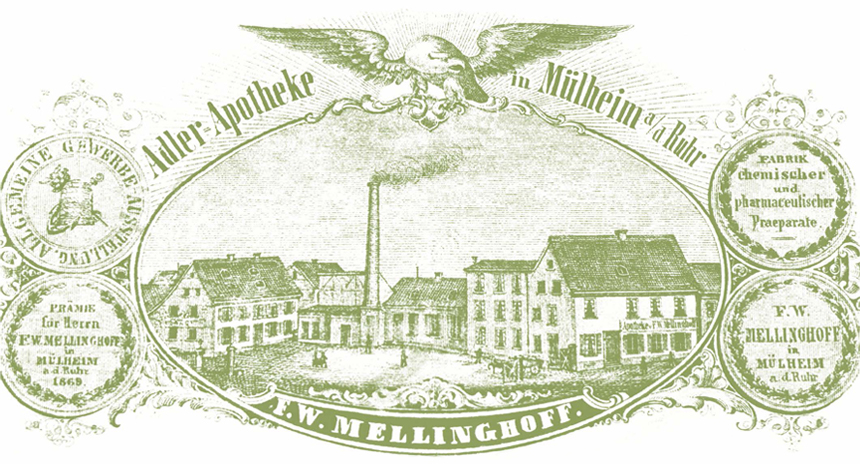 Die Mellinghoff’sche Adler-Apotheke in Mülheim an der Ruhr