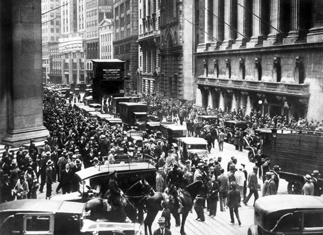 Die Wallstreet am 24. Oktober 1929